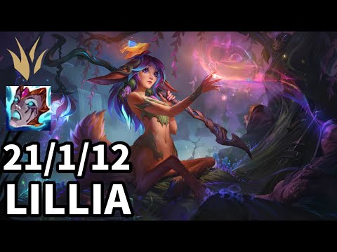 Lillia Jungle vs Olaf - Ranked Grandmaster - Patch KR 12.17