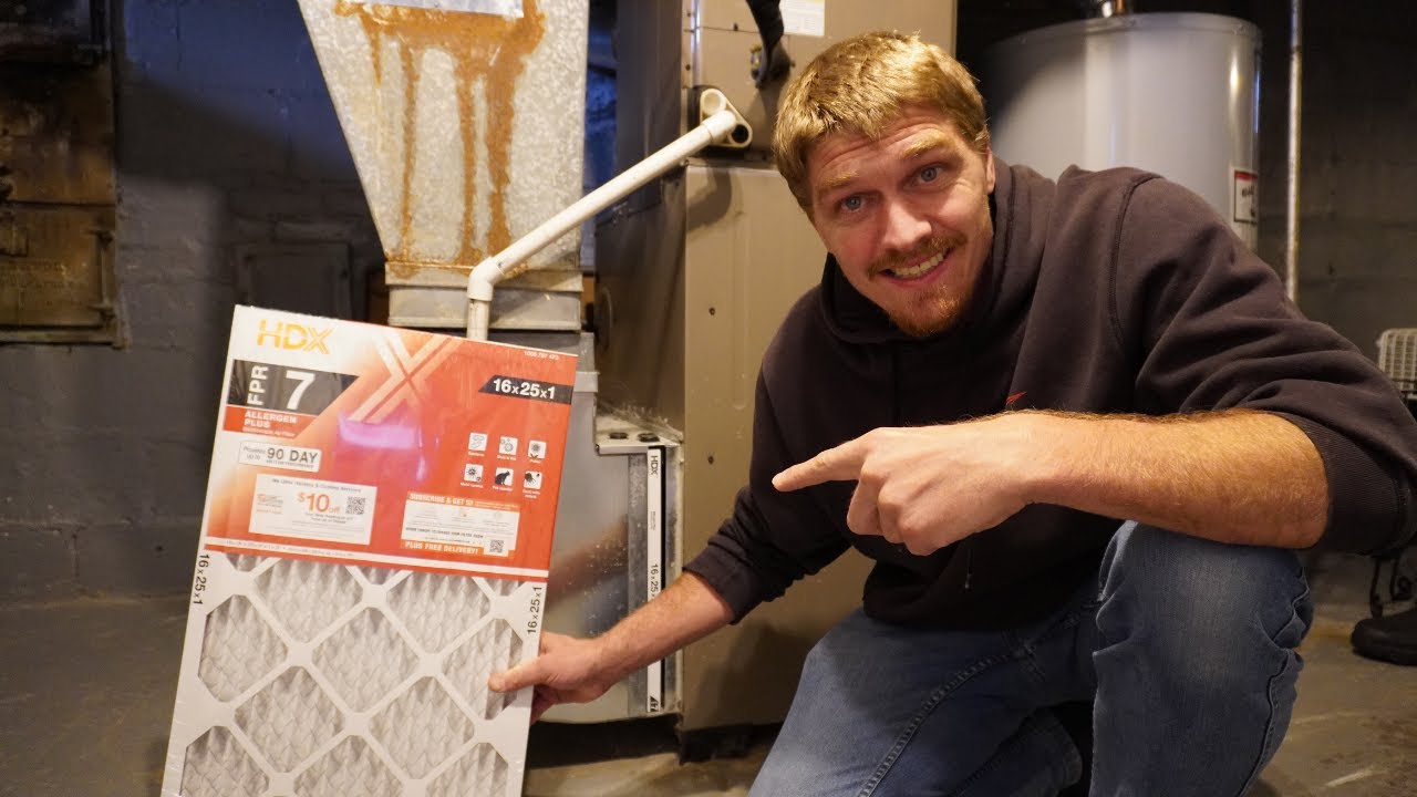 how to replace a furnace filter — video tutorial