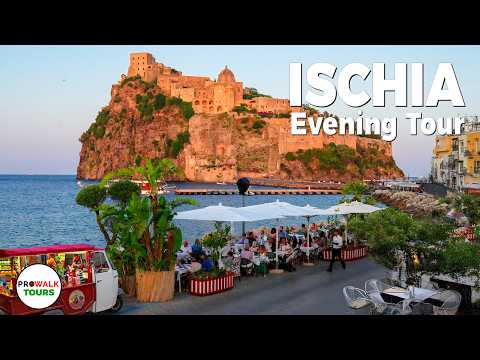 Ischia Evening Walking Tour - Castello Aragonese & Ischia Porto Nightlife (4K)