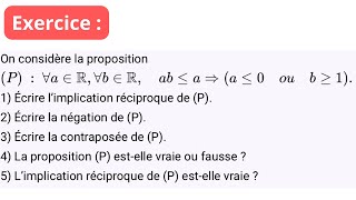 Reciprocal implication, negation and contrapositive of an implication