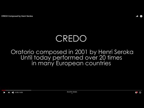 CREDO Composed by Henri Seroka