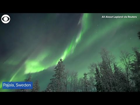 WEB EXTRA: Northern Lights Illuminate Sky In Sweden