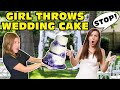 Girl Temper Tantrum Throws Wedding Cake During Wedding Original