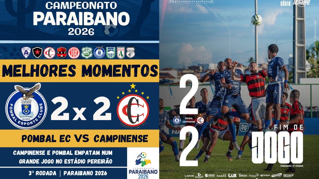 Pombal EC vs Campinense Highlights