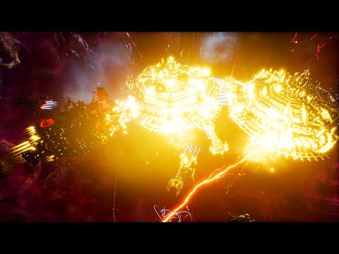 Mega Mod 2020: Orks vs Space Marines! Massive Battle, Skirmish Gameplay, Battlefleet Gothic Armada 2