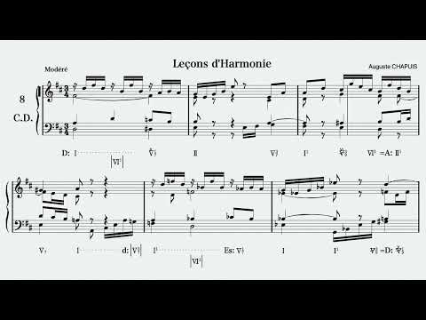 Auguste CHAPUIS - Chants Donne 8 "Lecons d'harmonie"