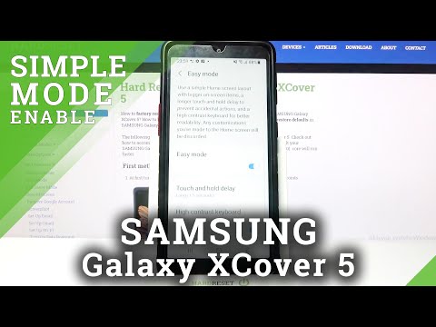 How to Disable Easy Mode in SAMSUNG Galaxy XCover 5 -  Exit Easy Mode