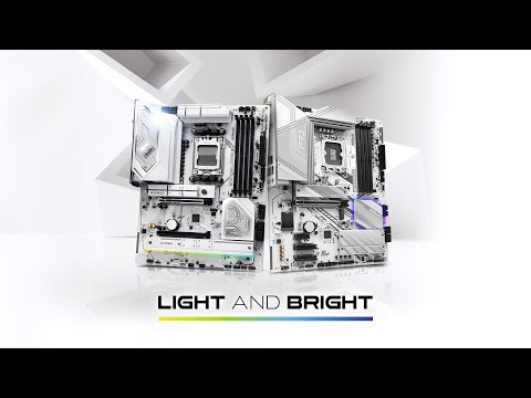 Experience the Light and Bright aesthetic with the Latest ASRock White PCB Motherboard