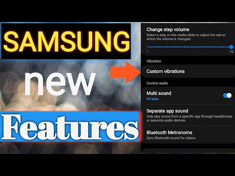 Samsung Android 3.1 new features custom vibration most watch