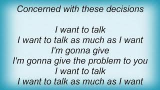 Talking Heads - Tentative Decisions Lyrics