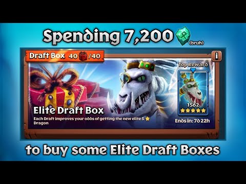 Opening some Elite Draft Boxes (Spending 7200 runes in total) | Dragons: Titan Uprising