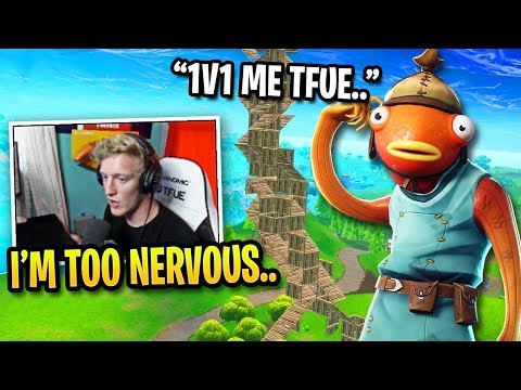 Tfue *SUPER NERVOUS* in 1v1 Challenge vs FaZe Ewok...