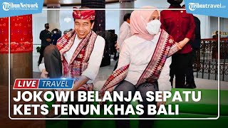Jokowi Belanja Sepatu Kets Tenun Khas Bali, Menteri PUPR Juga Ikutan