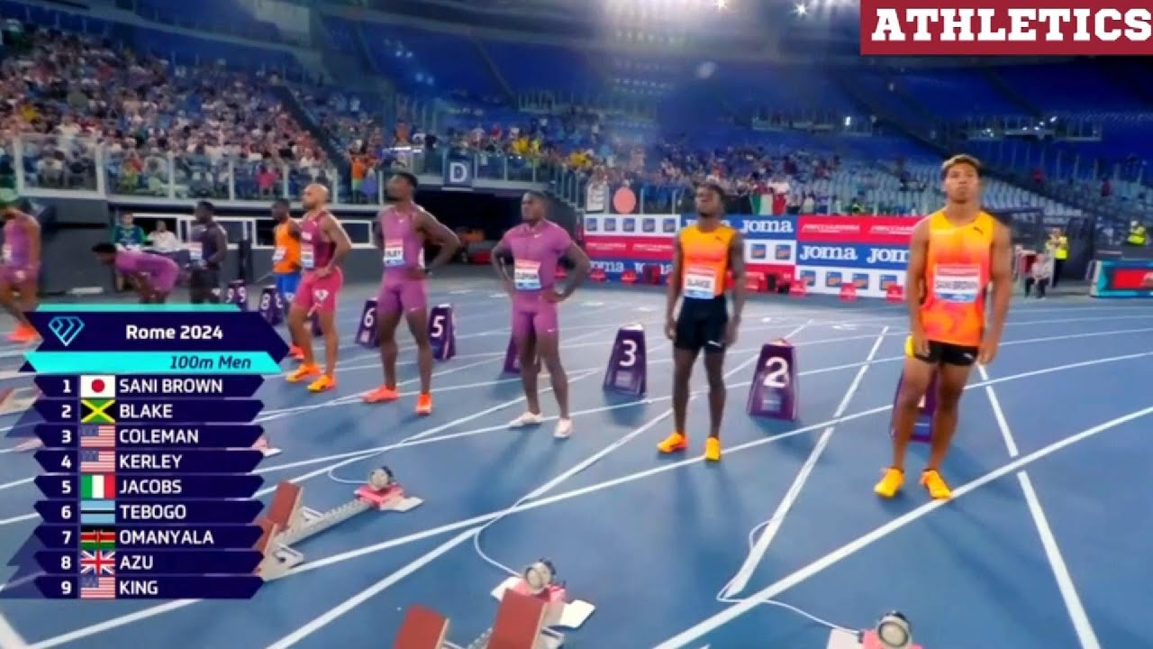 Unbelievable, Men's 100m Race in Rome Diamond League.