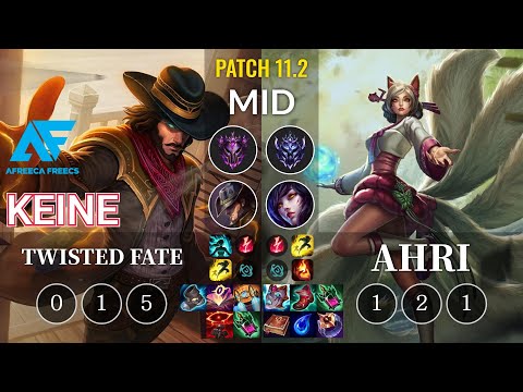 AF Keine Twisted Fate vs Ahri Mid - KR Patch 11.2
