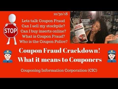 Coupon Fraud Crackdown 10/30/18~What it means to Couponers~Lets talk Coupon Fraud Video