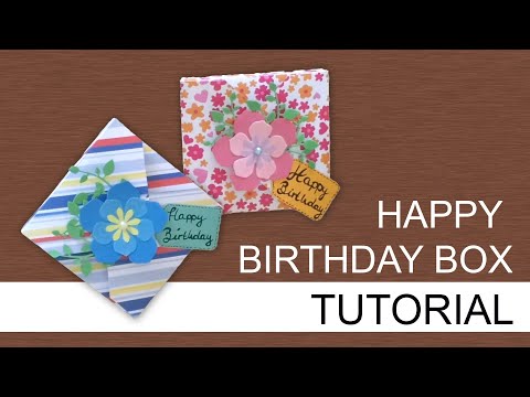 Tutorial: Geschenkverpackung für quadratische Schokolade #4 | Carmens bunte Bastelwelt