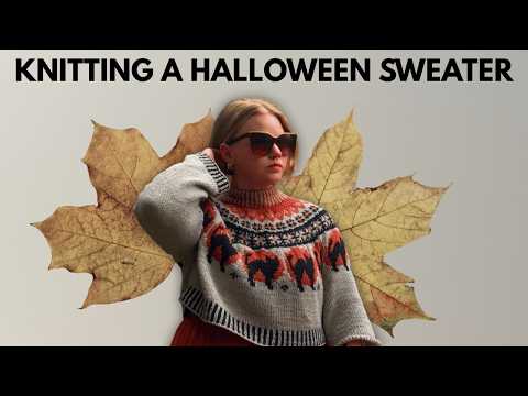 Knitting Myself a Halloween Sweater