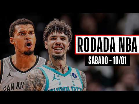WEMBY COLOCA O JOGO NO BOLSO contra os CELTICS - Rodada NBA 10/01