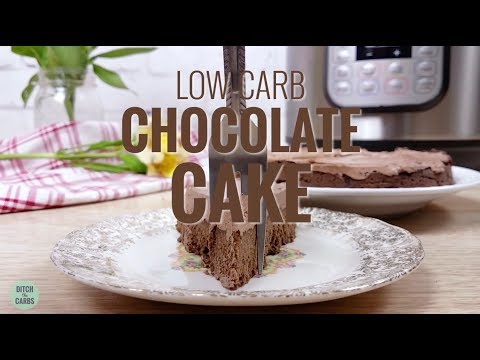 Low Carb, Sugar Free, Gluten Free Chocolate Cake INSTANT POT