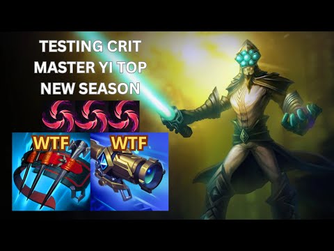 TESTING CRIT MASTER YI TOP IN NEW SEASON