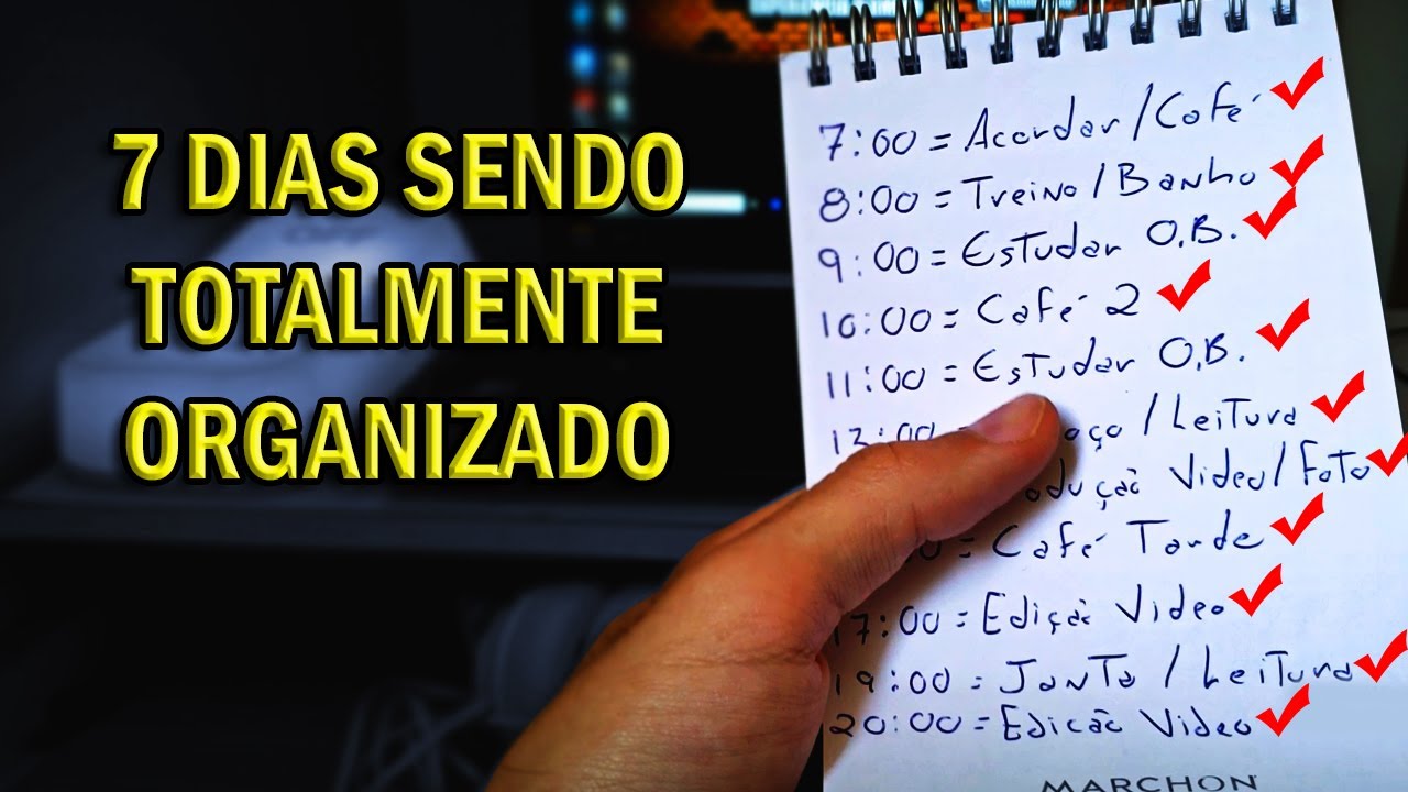 O QUE ACONTECE SE FORMOS ULTRA ORGANIZADOS POR 7 DIAS? | ORGANIZADO OU NEURÓTICO?