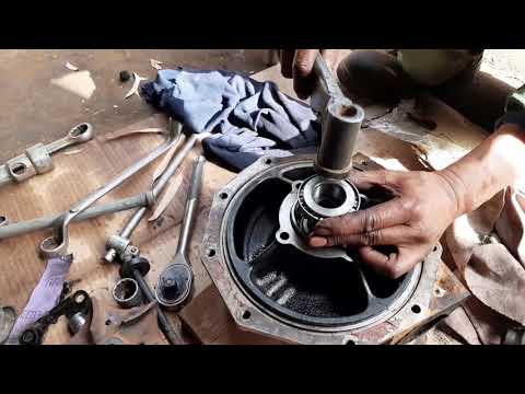 How to install new repair kit water pump Caterpillar 3406?