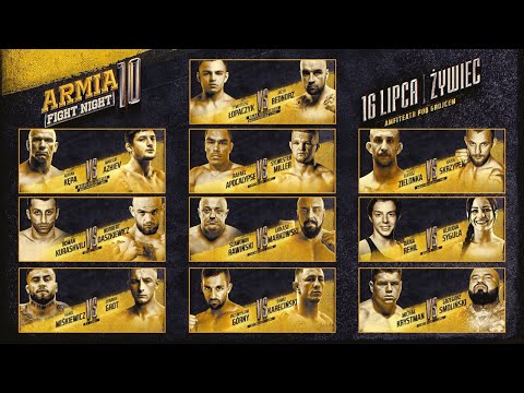 ARMIA FIGHT NIGHT 10: DWIE WALKI MISTRZOWSKIE W KARCIE!