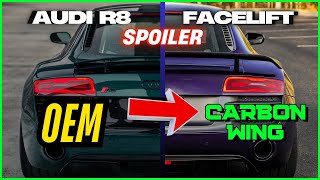 Audi R8  Gen 1 | Complete Facelift | How-To: Active Aero Spoiler to Fixed Carbon Spoiler |