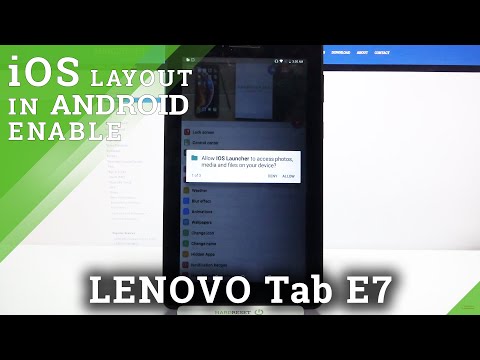 How to Download and Apply iOS Launcher on Lenovo Tab E7 - Apple Launcher on Android