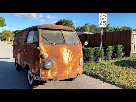 FIRST DRIVE IN OVER 40 YEARS - RESURRECTION RESTORATION!!! 1962 VW Type 2 Van/Bus, VW Kombi