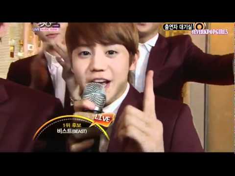 [HD] Backstage Interview with BEAST LIVE @ KBS Music Bank May 27,2011 with English Sub