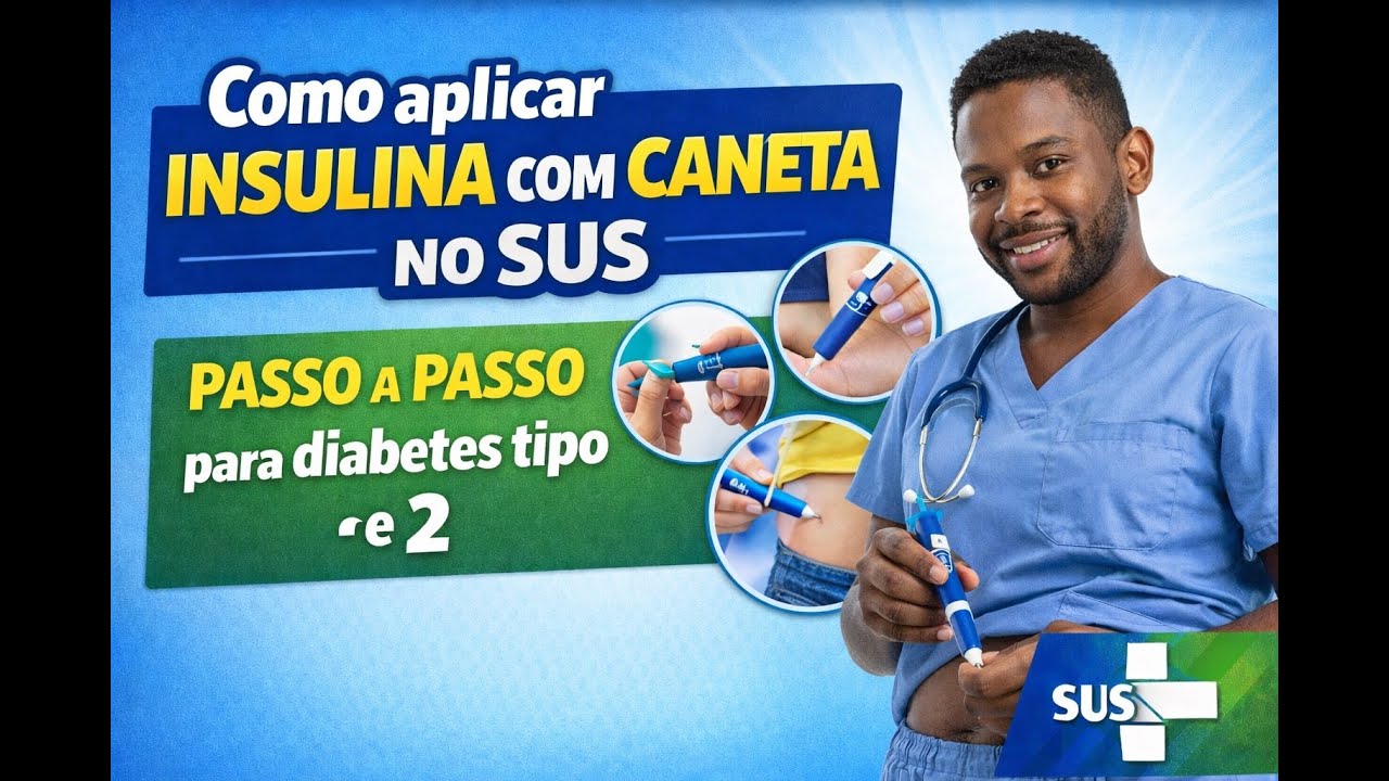 Aprenda como usar a caneta de insulina do SUS
