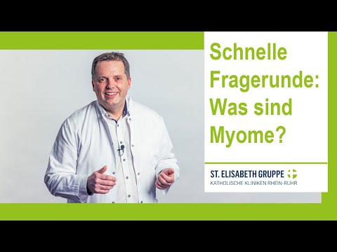 Was sind Myome? Schnelle Fragerunde mit dem Chefarzt des Marien Hospital Witten / Teil 1