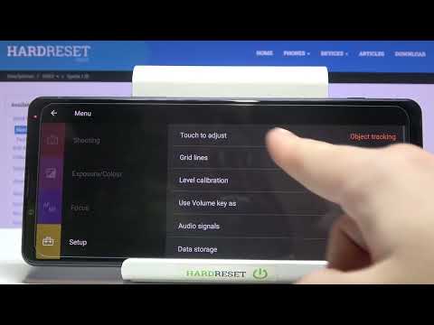 How to Turn On/Off Grid Lines in SONY Xperia 1 Manual Camera Modes