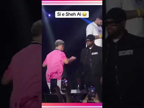 Gjesti e habit rojën e sigurimit në Amerikë 😂😍 #viralshorts #gjesti #bbva #koncert #bbvk #shorts