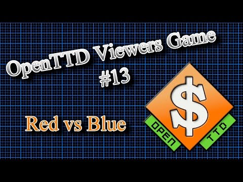 OpenTTD Viewers Game #13 Red vs Blue E1 - Getting wood