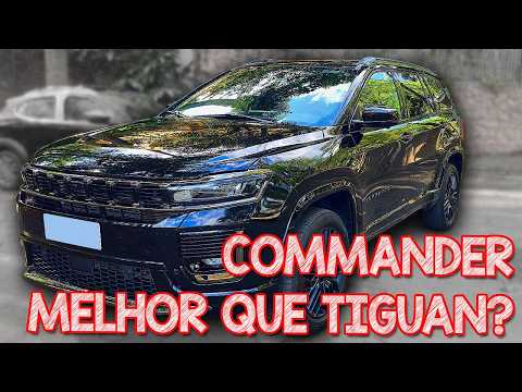 COMMANDER DÁ UM CORO NO TIGUAN EM DESEMPENHO PENA QUE É MUITO MAIS CARO! JEEP COMMANDER BLACKHAWK