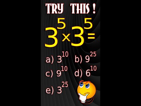 Algebra Basics: Laws of Exponents#Shorts