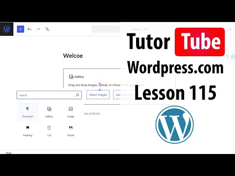 Wordpress com Lesson 1 Sign Up for Wordpress com
