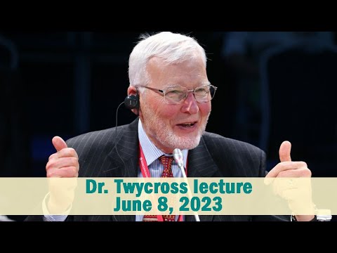 Dr Robert Twycross. Lecture on Palliative Care