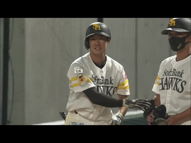 【ファーム】ホークス・勝連 追加点となるセンター前タイムリー!!  2021/6/22 H-T(ファーム)