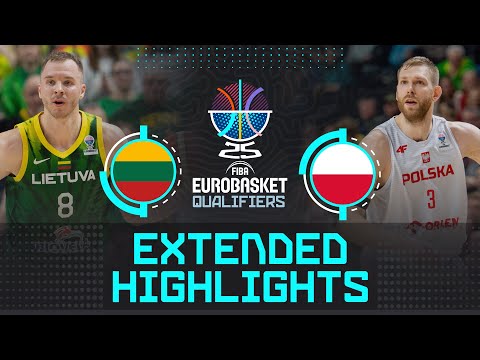 Lithuania 🇱🇹 vs Poland 🇵🇱  | Extended Highlights | FIBA EuroBasket 2025 Qualifiers