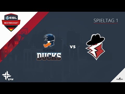 CS:GO - Playing Ducks vs. Private eSports - ESL Wintermeisterschaft 2018 - Tag 1 - Dust 2