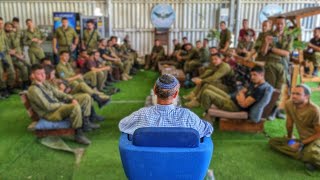 שיחת חיזוק של הרב שרקי לחיילי איסוף קרבי | מלחמת "חרבות ברזל" תשפ"ד
