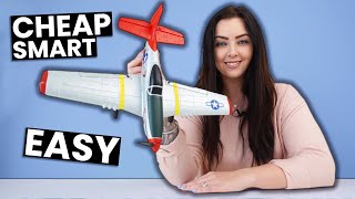BEST BEGINNER Cheap RC Plane P51 Warbird RTF with Automation