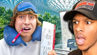 I Lived In A Luxury Airport for 50 Hours! (Reaction)