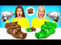 Food Challenge | Chocolate vs Real Food Cooking Challenge by RATATA POWER