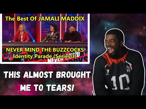 AMERICAN REACTS TO Best Of JAMALI MADDIX Series 3 - Identity Parade - NEVER MIND THE BUZZCOCKS