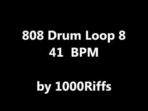 808 Drum Loop # 8 : 41 BPM - Beats Per Minute